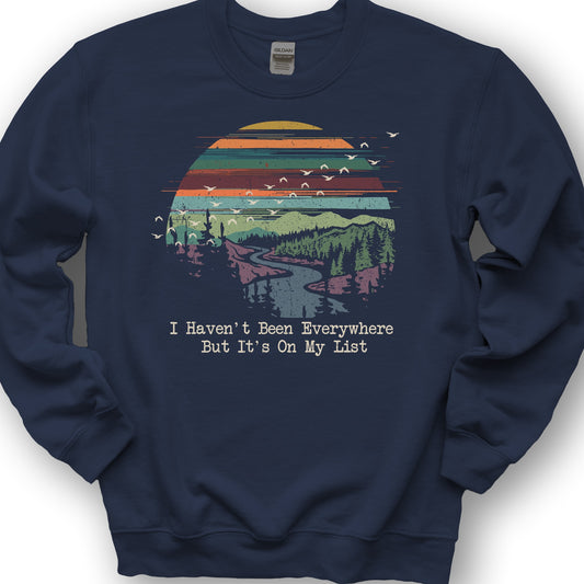 On My List Sunset Sweatshirt - 2026032101 - Navy