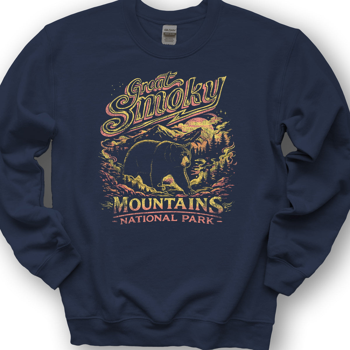 Smoky Mountains 80's Blast Sweatshirt - Navy