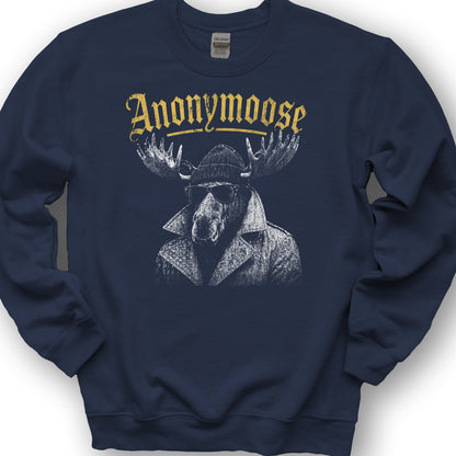 Anonymoose Halftone Sweatshirt - Navy