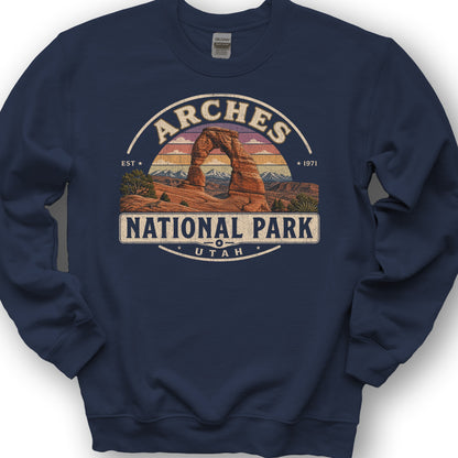 Arches Medallion Sweatshirt - Navy