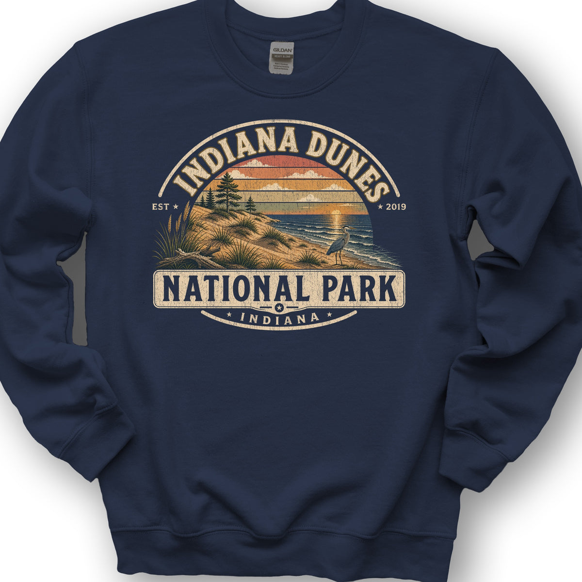 Indiana Dunes Medallion Sweatshirt - Navy