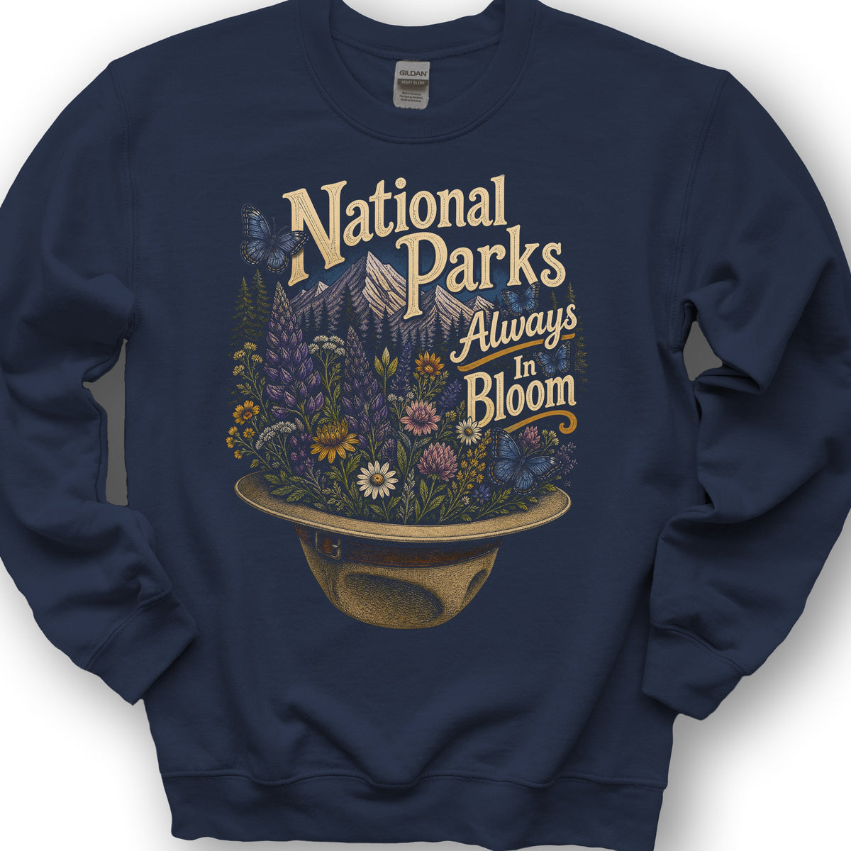 Always In Bloom Sweatshirt - Navy