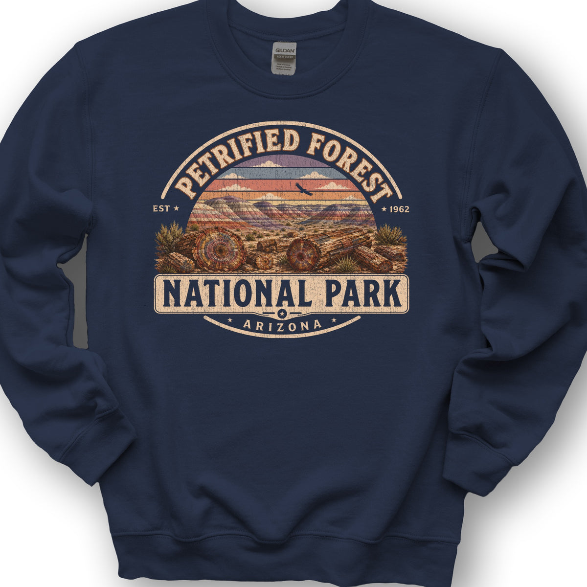 Petrified Forest Medallion Sweatshirt - Navy