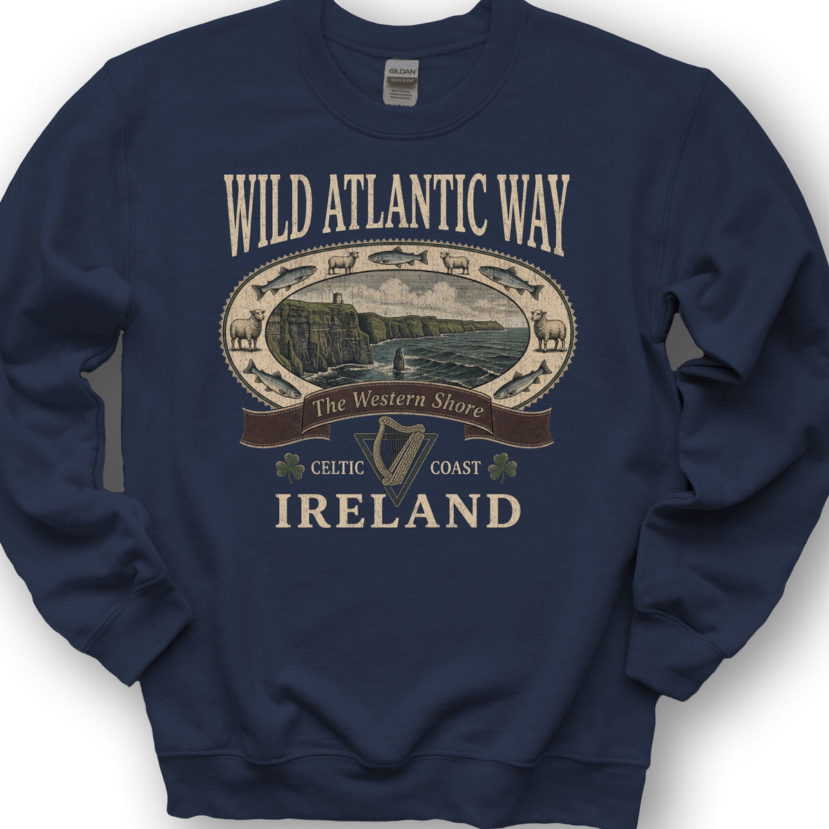 Wild Atlantic Way Heritage Sweatshirt - Navy