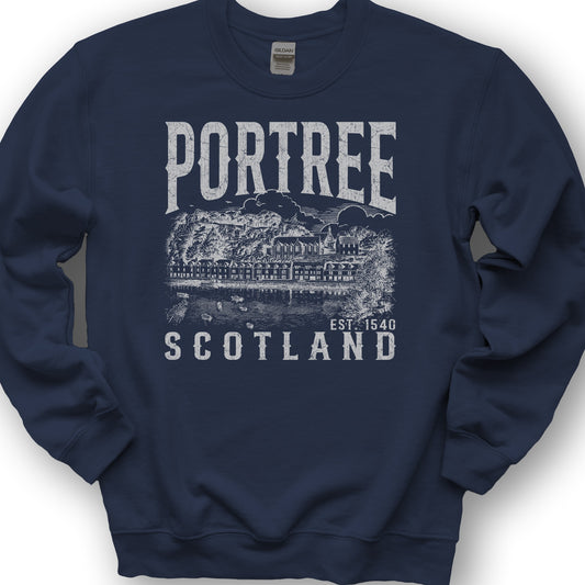Portree Scotland Sweatshirt - Navy