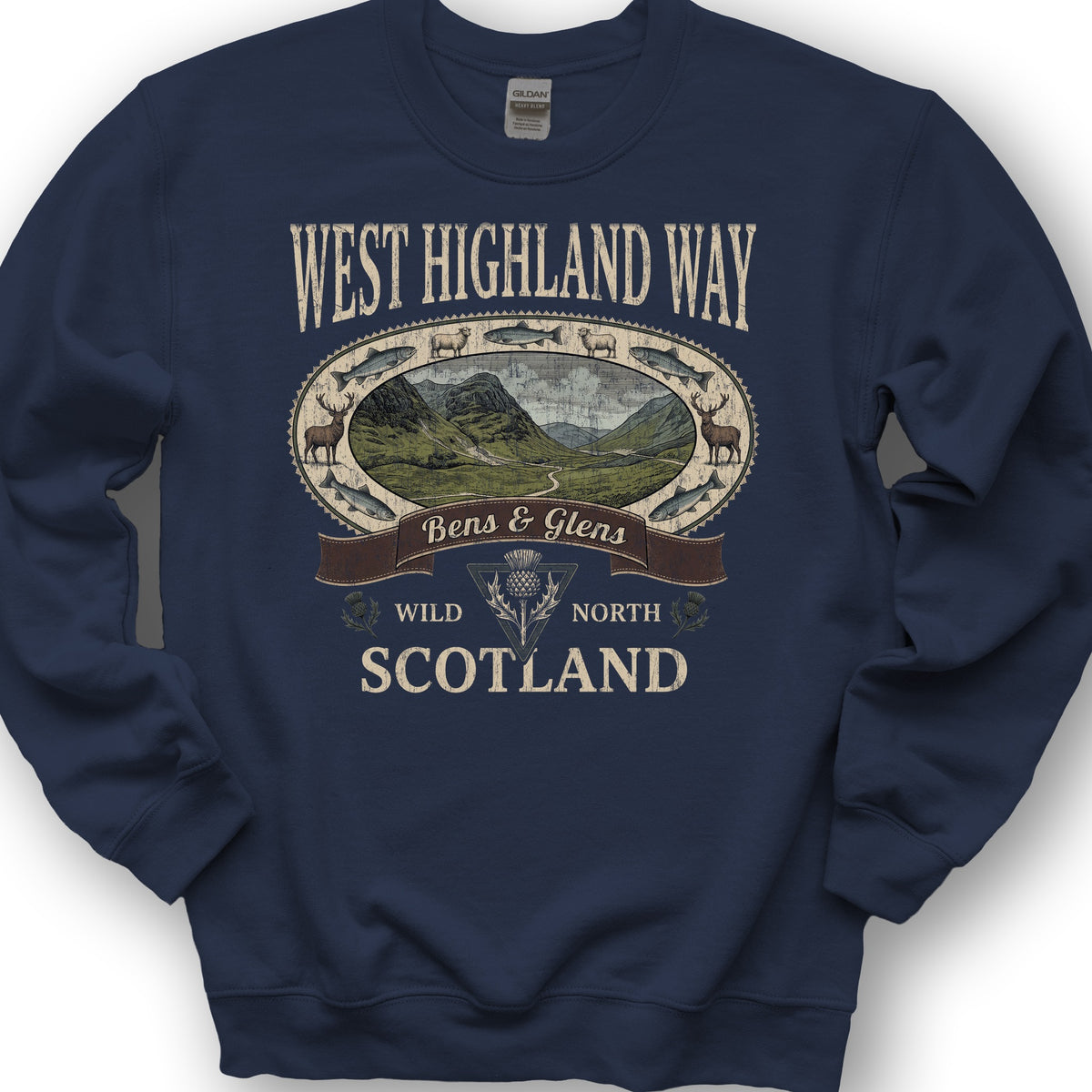 West Highland Way Heritage Sweatshirt - Navy
