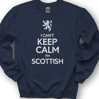 Keep Calm Scottish Sweatshirt - Navy