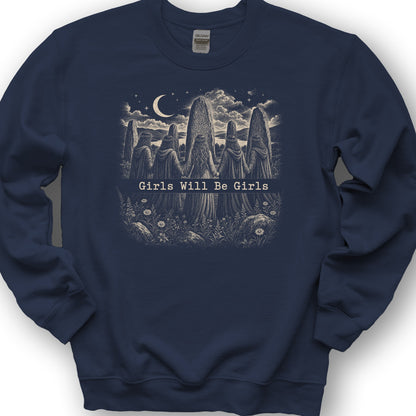 Girls Druids Sweatshirt - Navy