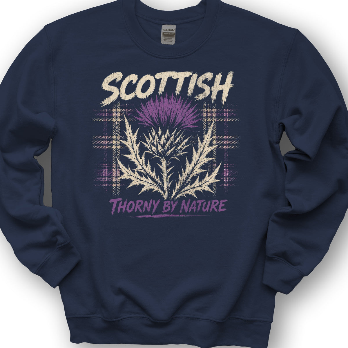 Scottish Thorny Sweatshirt - Navy