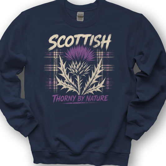 Scottish Thorny Sweatshirt - Navy