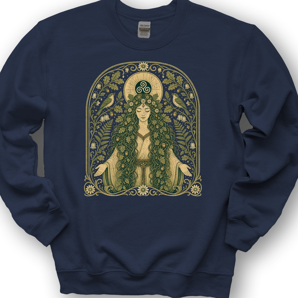 Celtic Goddess Sweatshirt - Navy