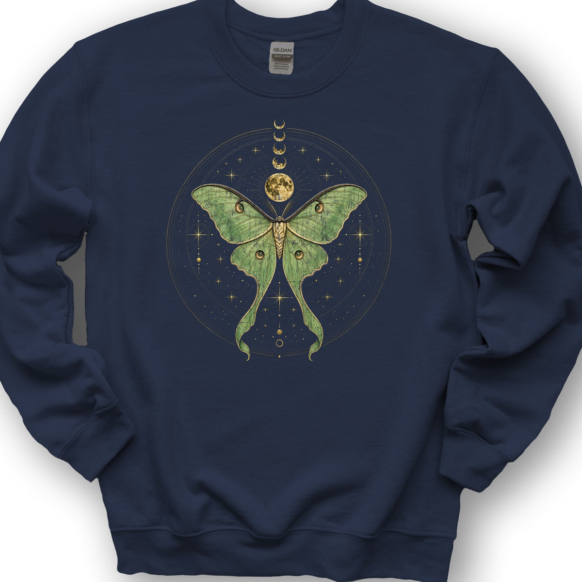 Mystic Lunar Moth Sweatshirt - Navy