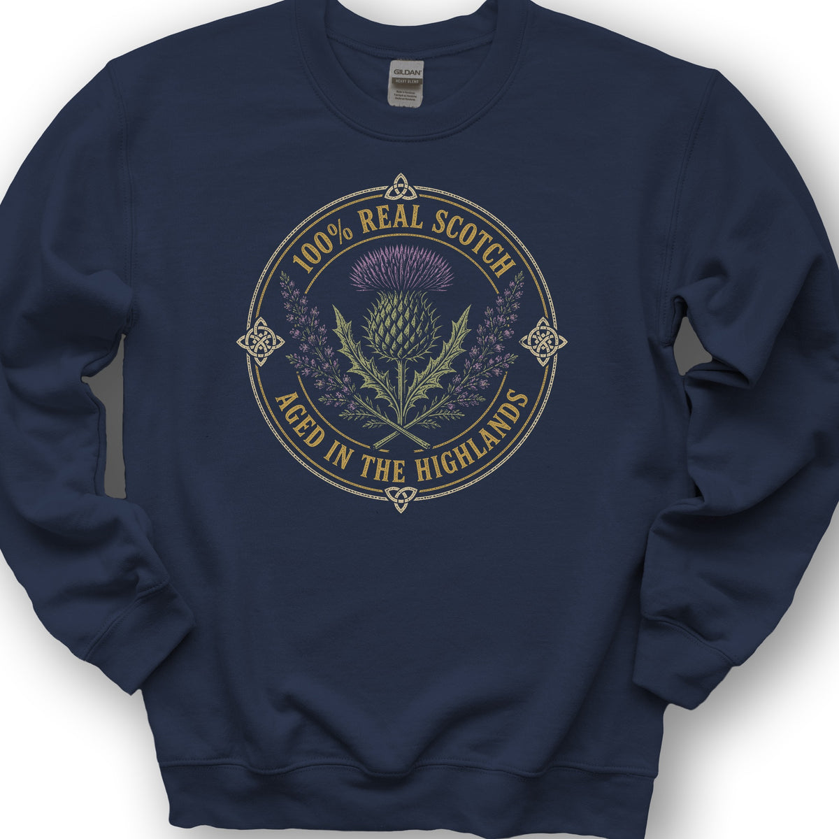 100% Real Scotch Sweatshirt - Navy