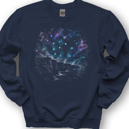Cliffs of Moher Stars Sweatshirt - Navy