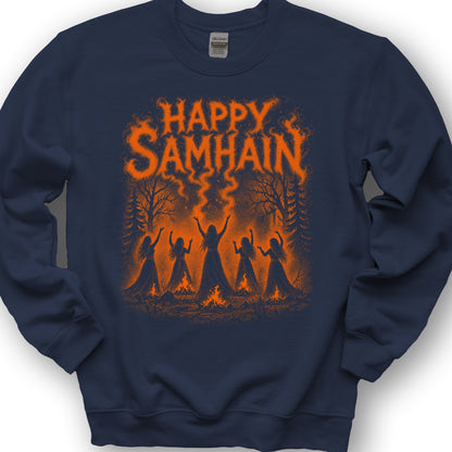 Happy Samhain Druid Sweatshirt - Navy