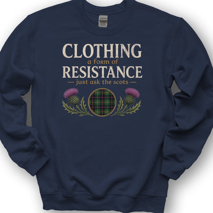 Clothing Resistance Scottish Sweatshirt - Navy
