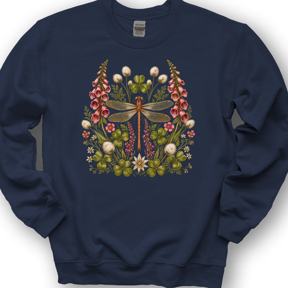 Shamrock Dragonfly Sweatshirt - Navy