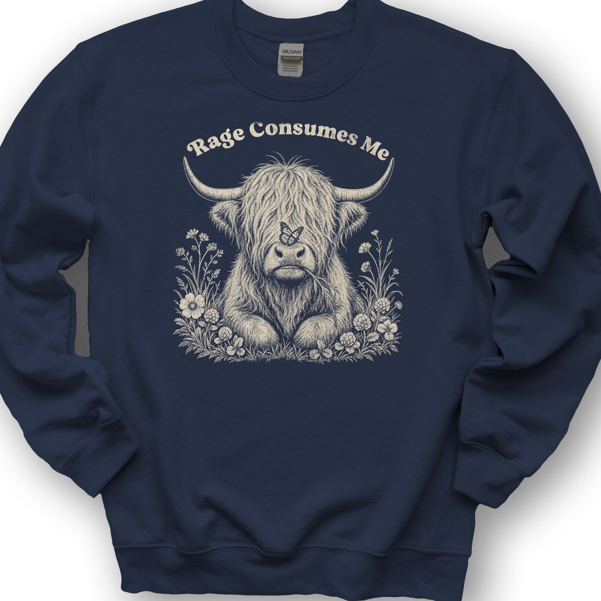 Raging Coo Monogram Sweatshirt - Navy