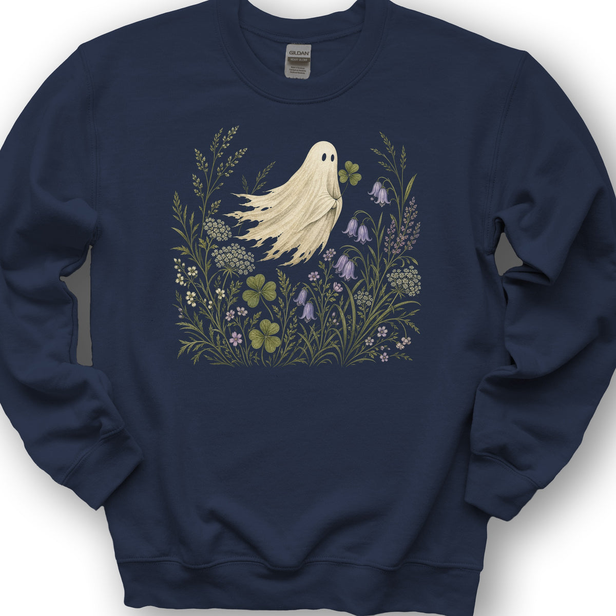 Shamrock Ghost Sweatshirt - Navy