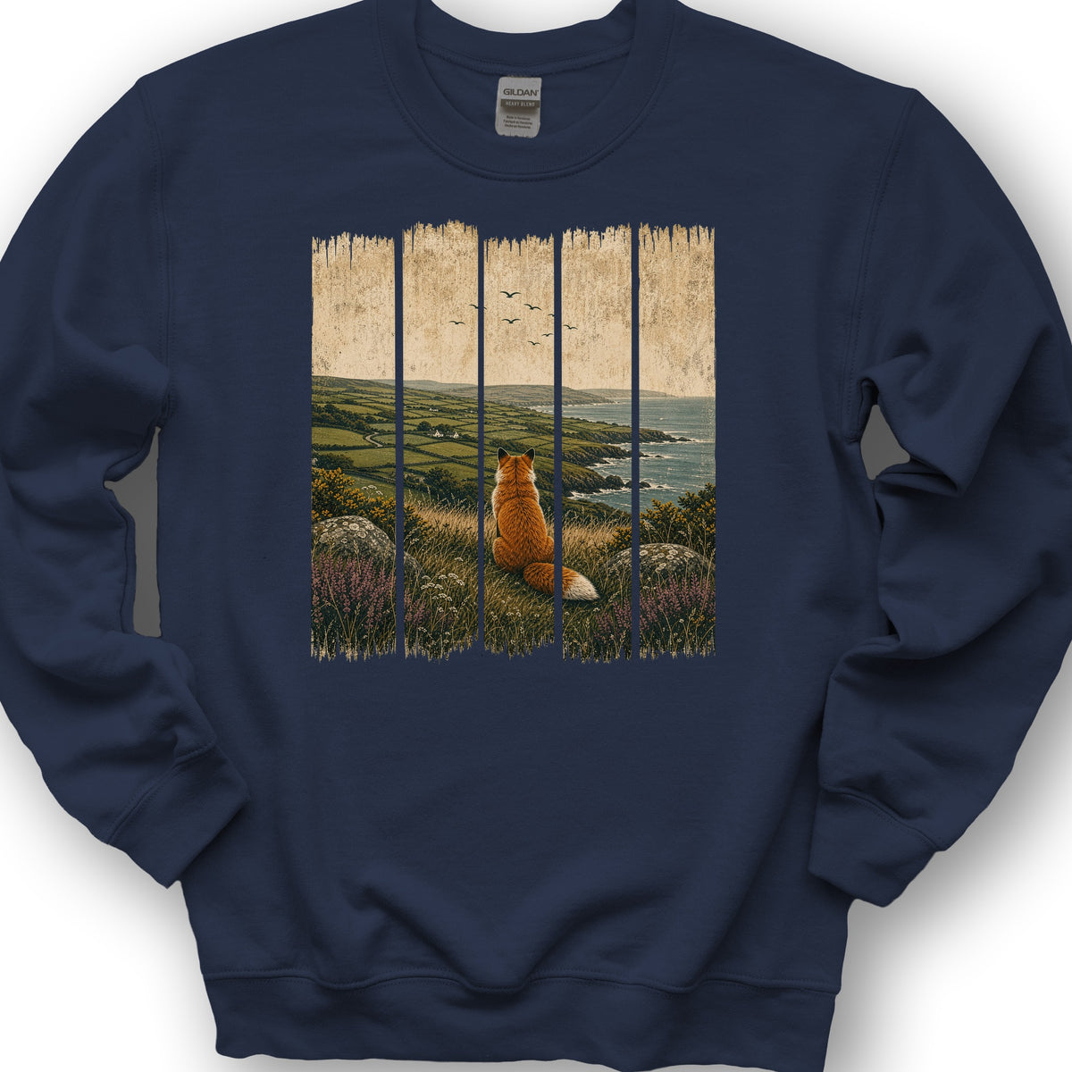Ireland Fox Panels Sweatshirt - Navy