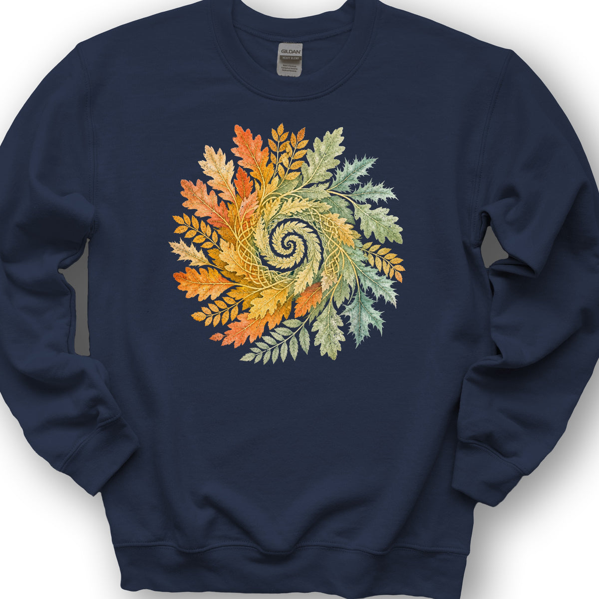 Autumn Spiral Sweatshirt - Navy
