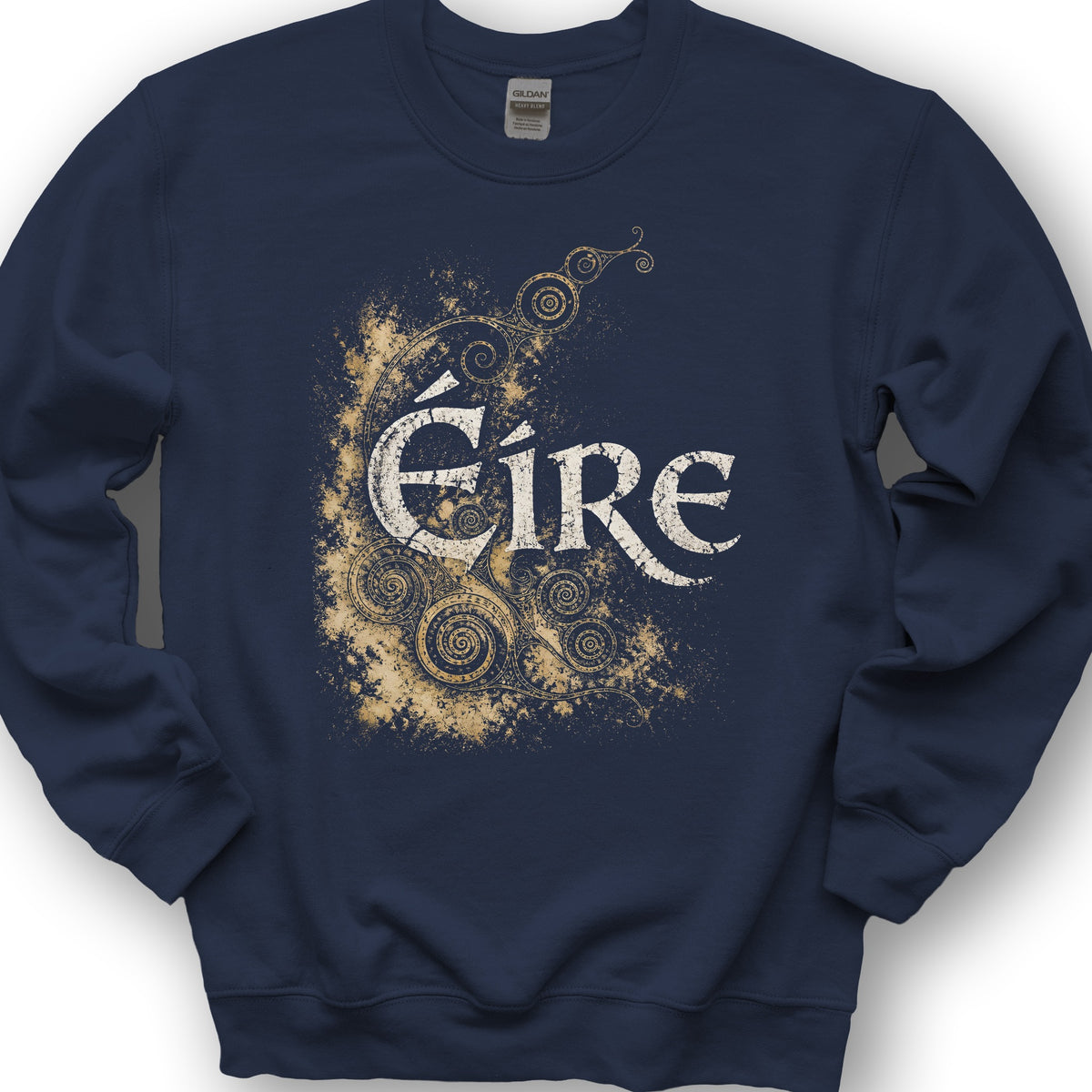 Éire Ancient Spirals Sweatshirt - Navy