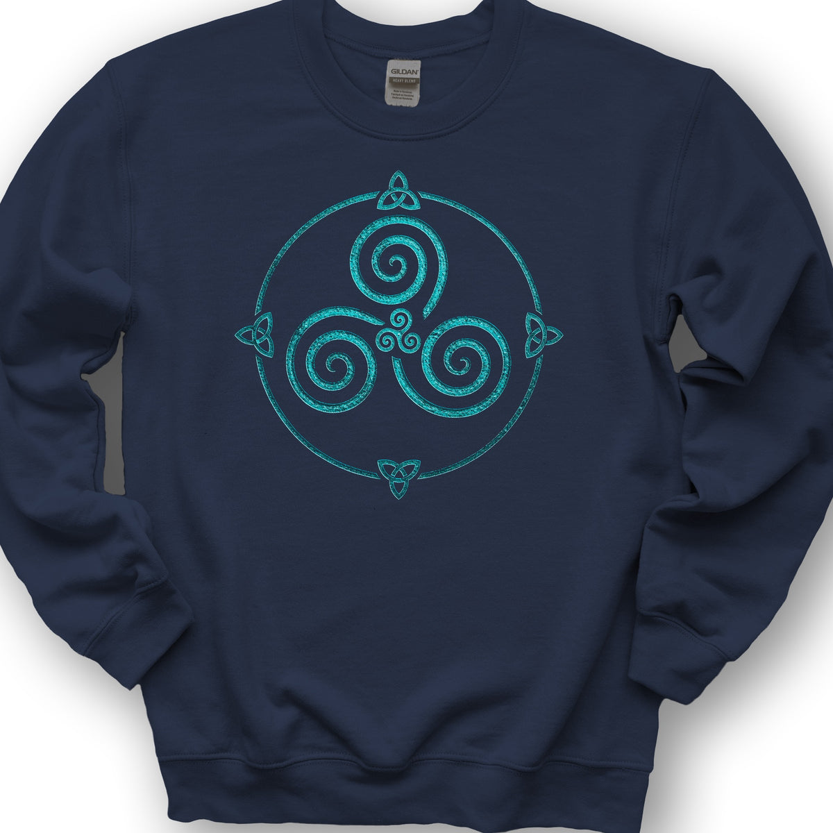 Celtic Triskele Spiral Sweatshirt - Navy