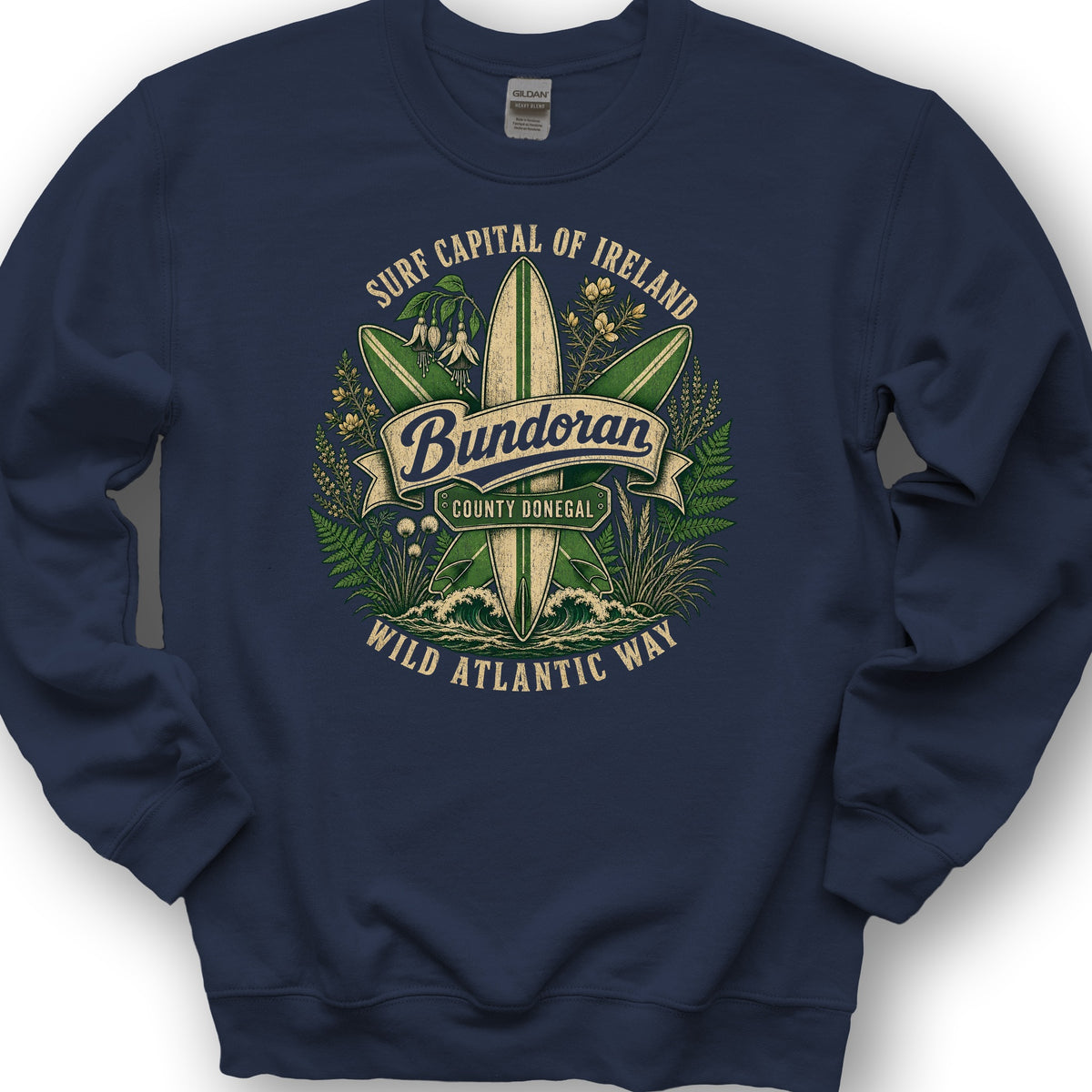 Bundoran Surf Capital Sweatshirt - Navy