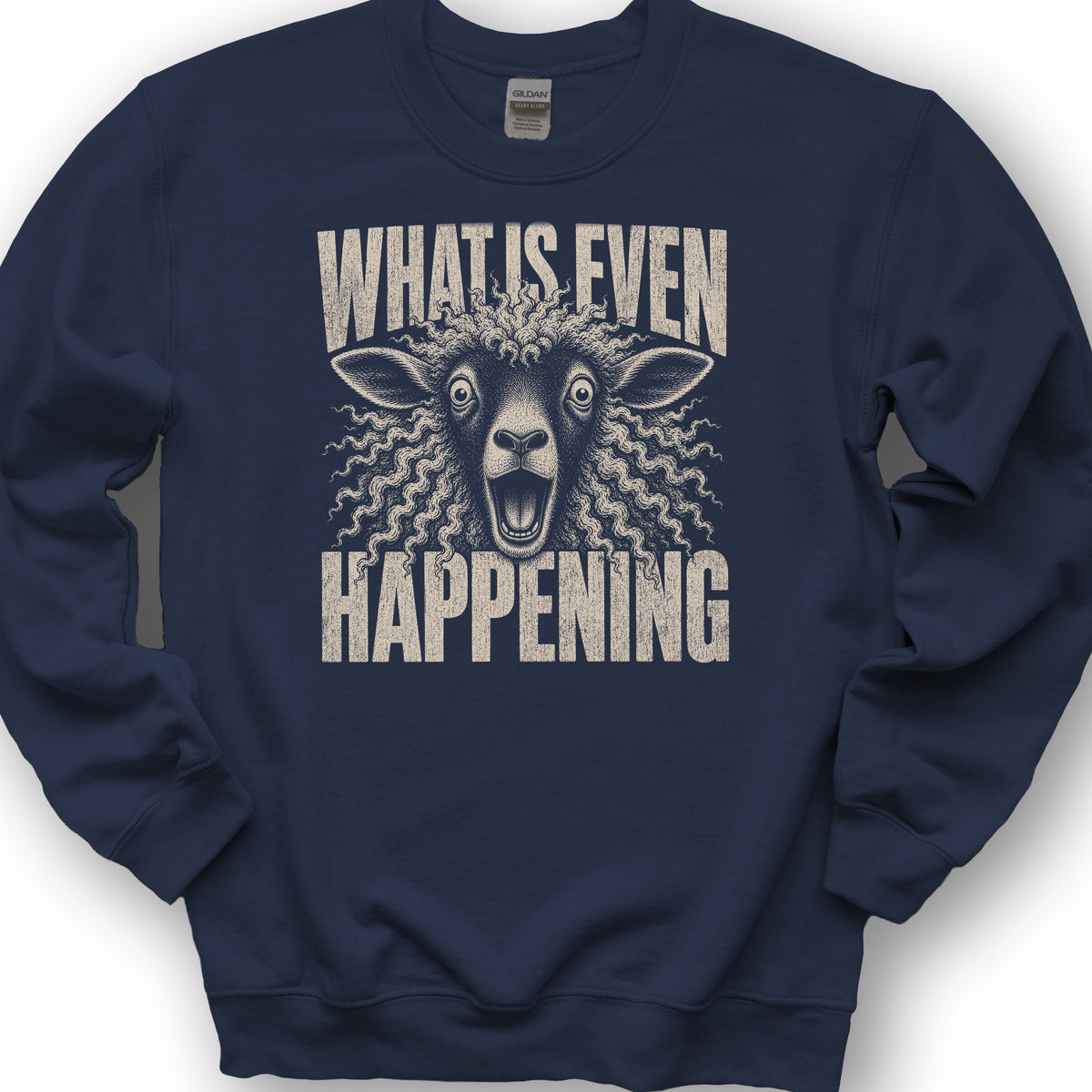 Sheep Happening Sweatshirt - Navy