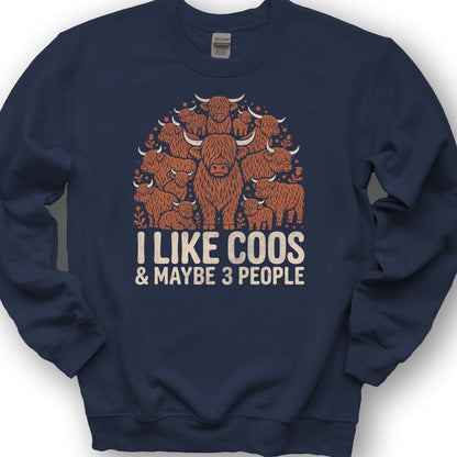 I Like Coos Sweatshirt - Navy