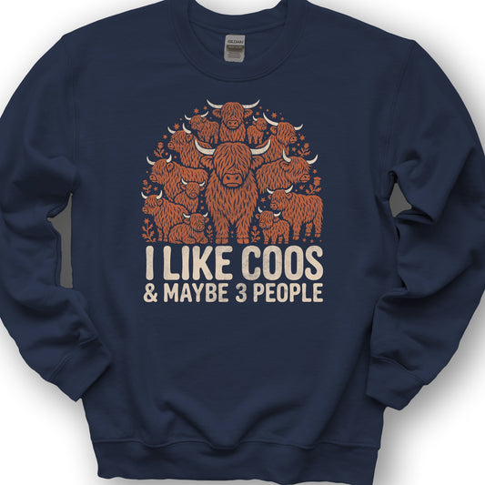I Like Coos Sweatshirt - Navy
