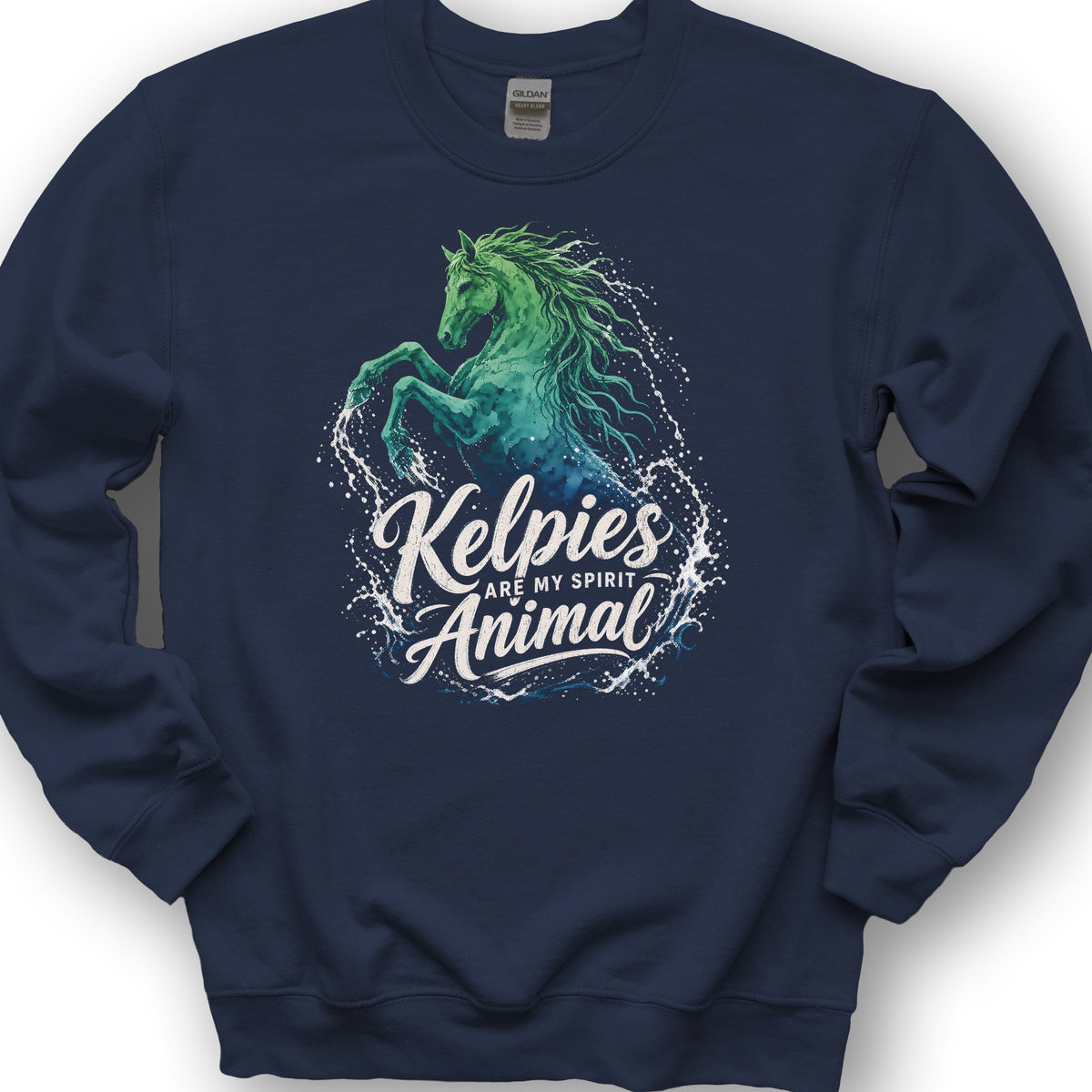 Kelpie Spirit Animal Sweatshirt - Navy