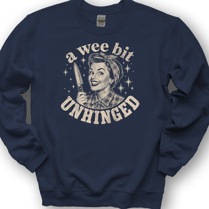 A Wee Bit Unhinged Sweatshirt - Navy