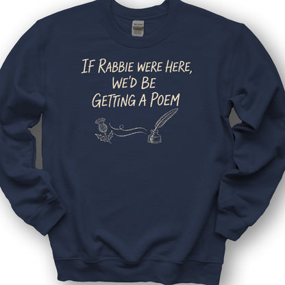 Rabbie Were Here Sweatshirt - Navy