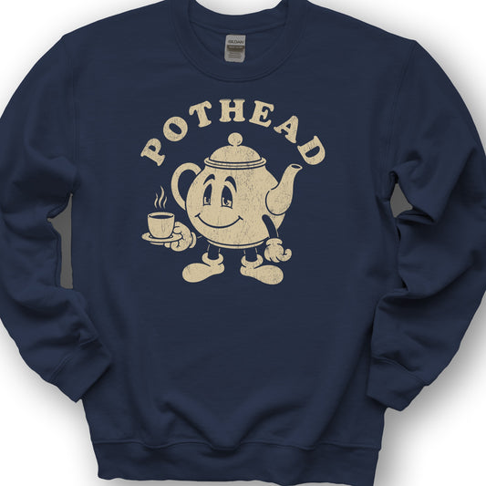 Pothead Teapot Sweatshirt - Navy