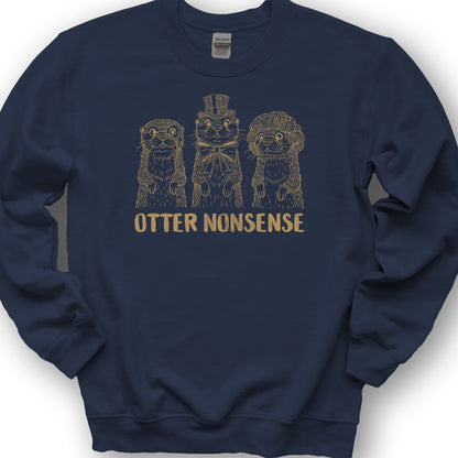 Otter Nonsense Sweatshirt - Navy