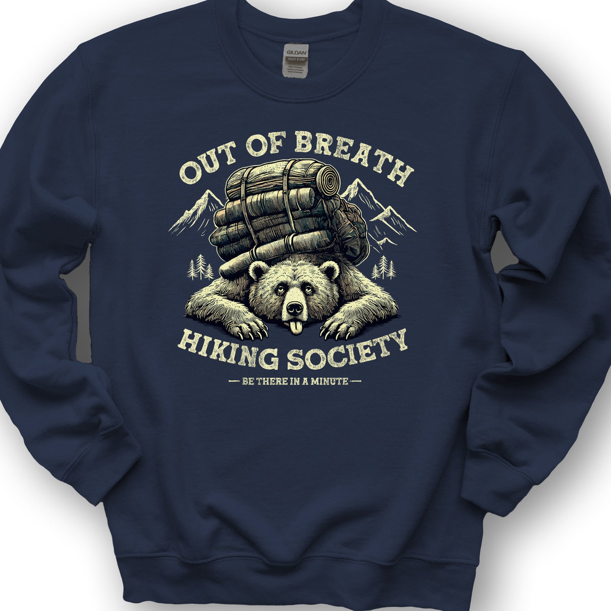 Out of Breath Hiking Society Sweatshirt - Navy