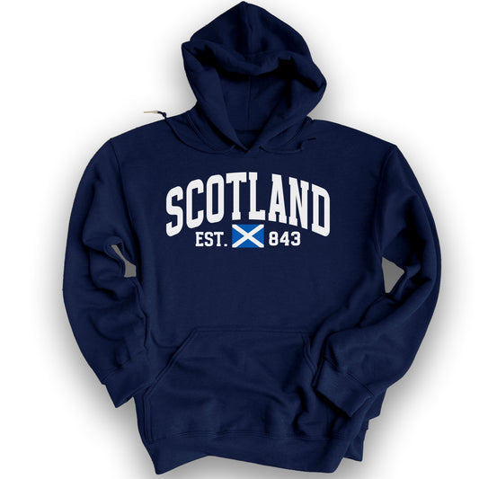 Scotland Varsity Flag Hoodie - Navy