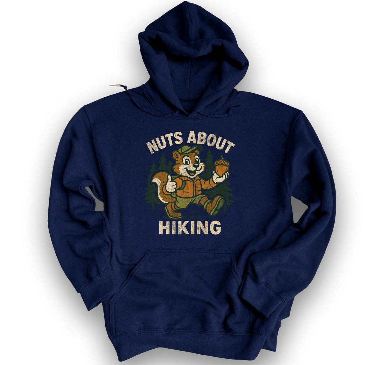 Nuts About Hiking Hoodie - Navy