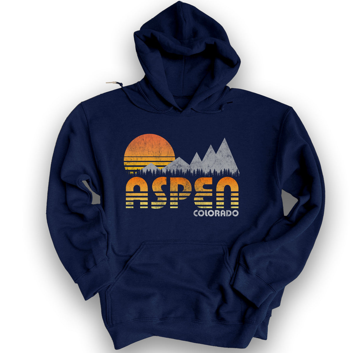 Aspen "80's Retro" Hoodie - Navy