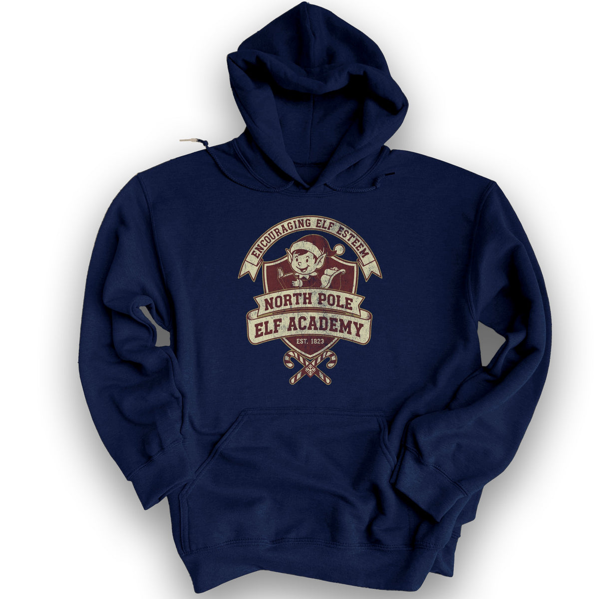 North Pole Elf Academy Hoodie - Navy