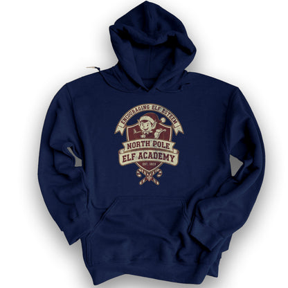 North Pole Elf Academy Hoodie - Navy