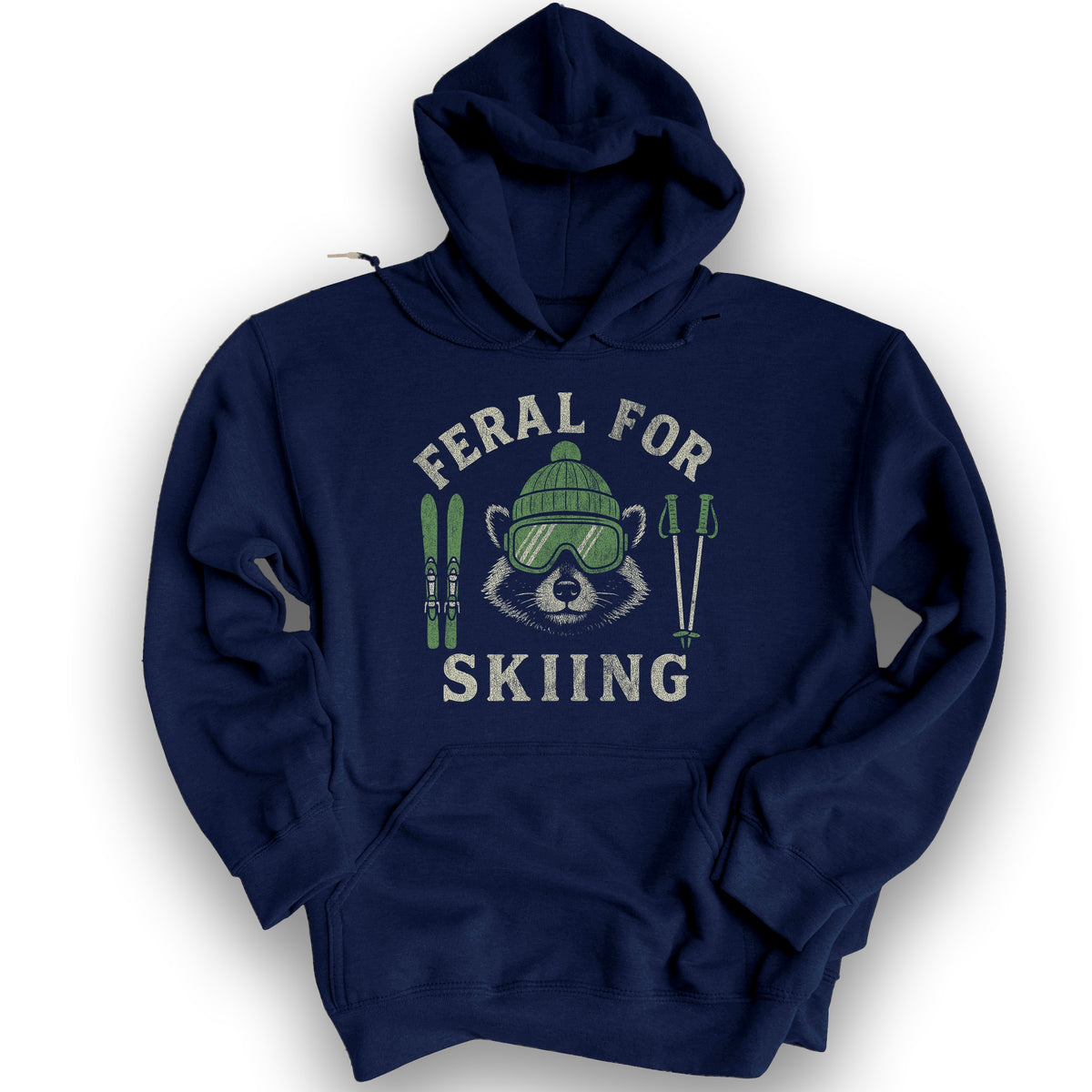 Feral for Skiing Hoodie - Navy