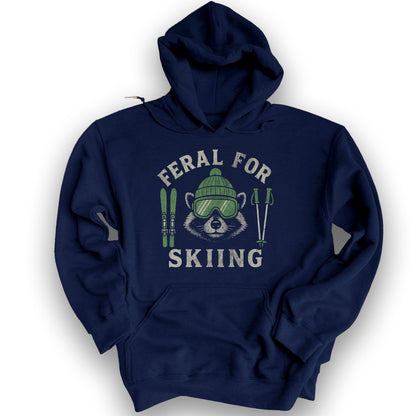 Feral for Skiing Hoodie - Navy