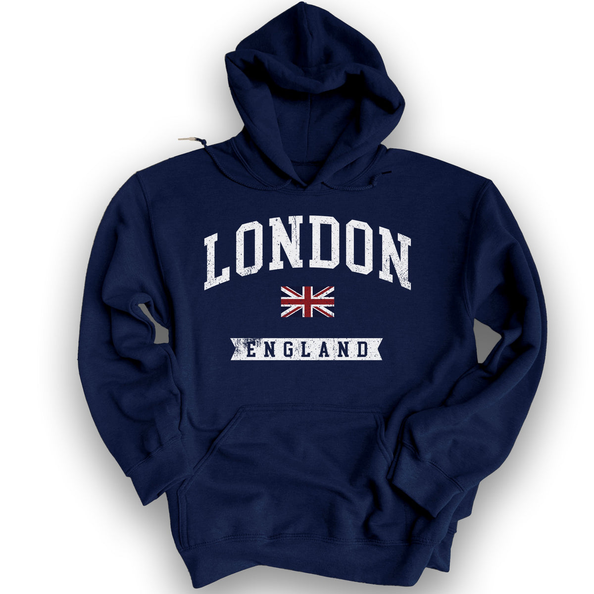 London Varsity Flag Hoodie - Navy