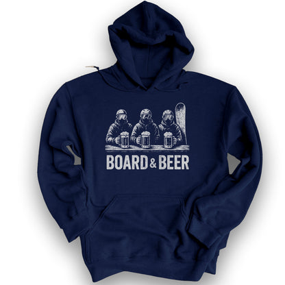 Board and Beer Hoodie - Navy