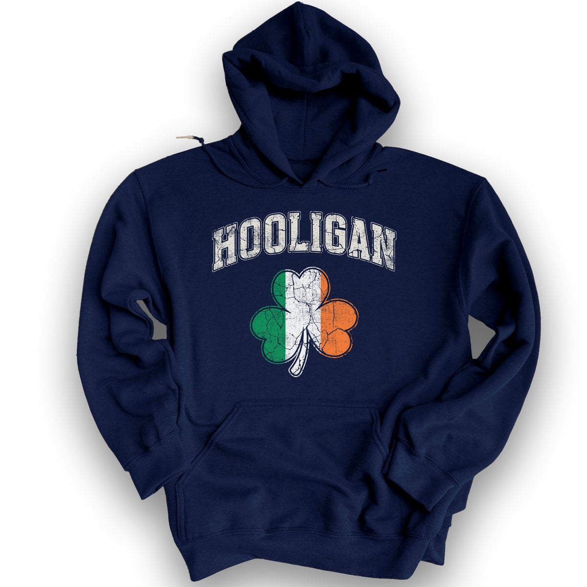Hooligan Shamrock Hoodie - Navy