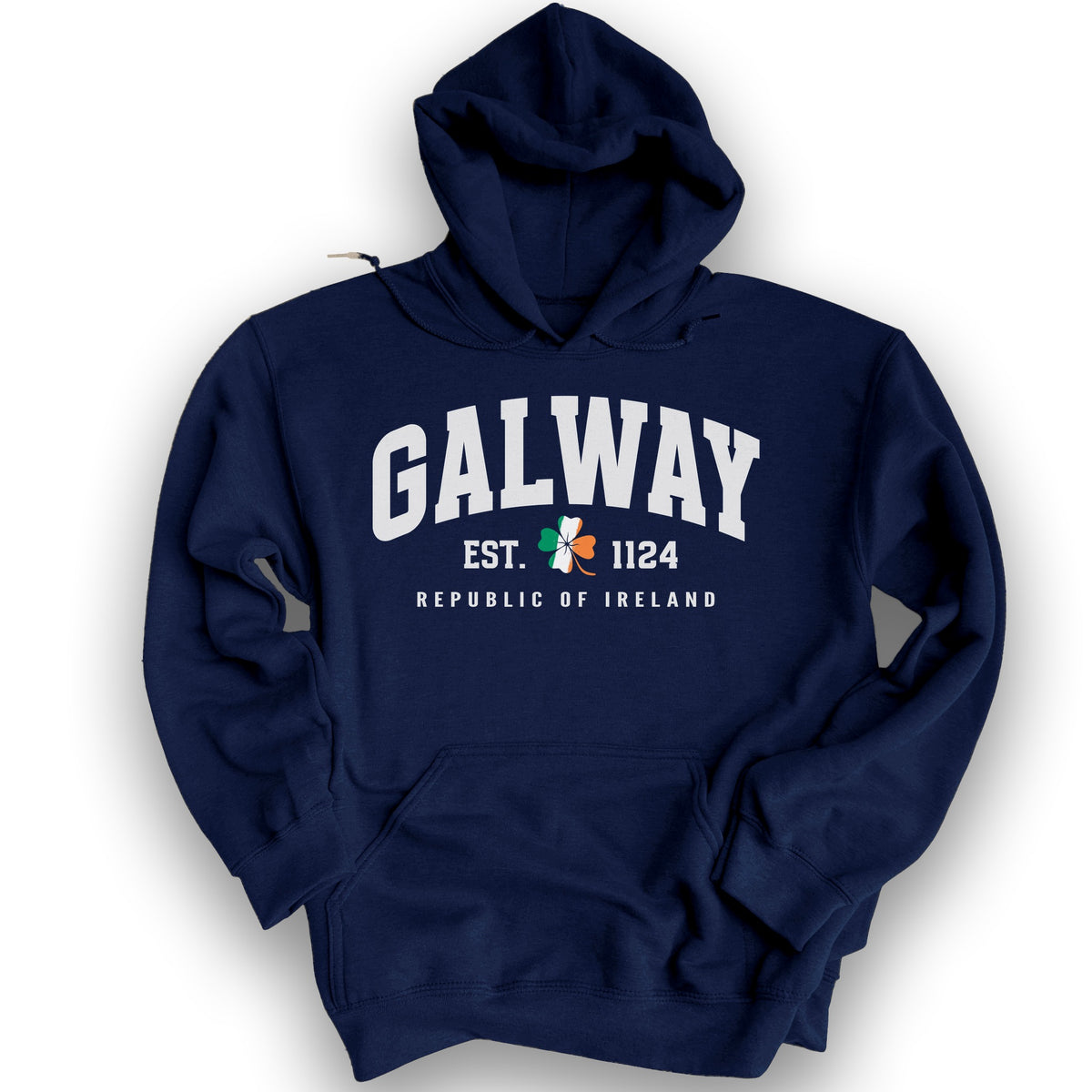 Galway Varsity Flag Hoodie - Navy