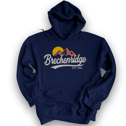 Breckenridge Vintage Script Hoodie - Navy