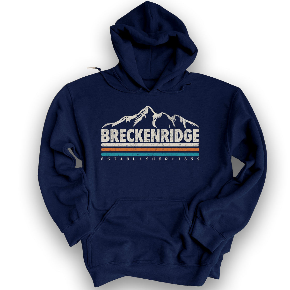 Breckenridge Retro Stripe Hoodie - Navy